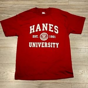 EUC Hanes Beefy Hanes University est. 1901 Men's sz L (42-44) tshirt